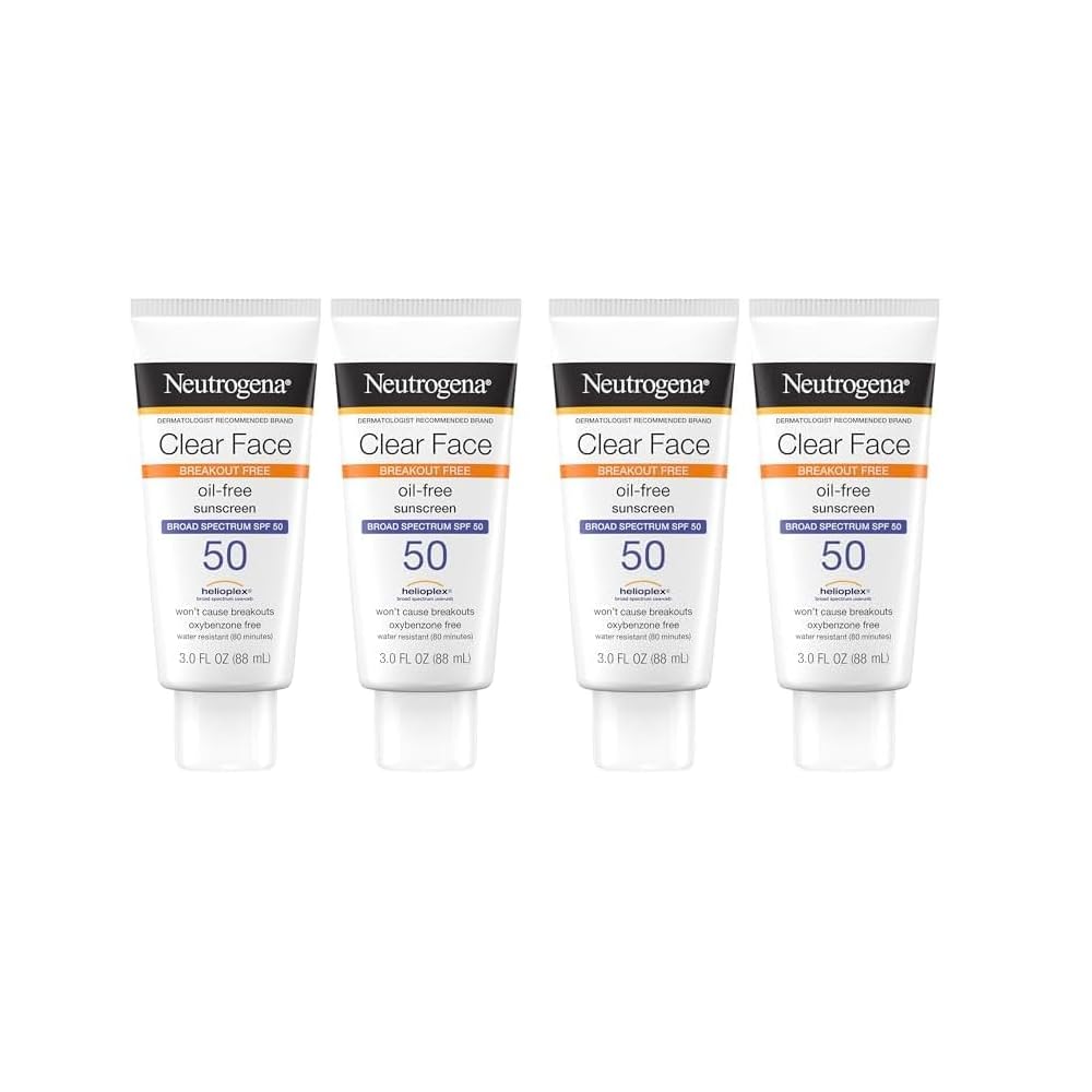 Clear Face Break-Out Free Liquid Lotion Sunscreen Broad Spectrum SPF 50