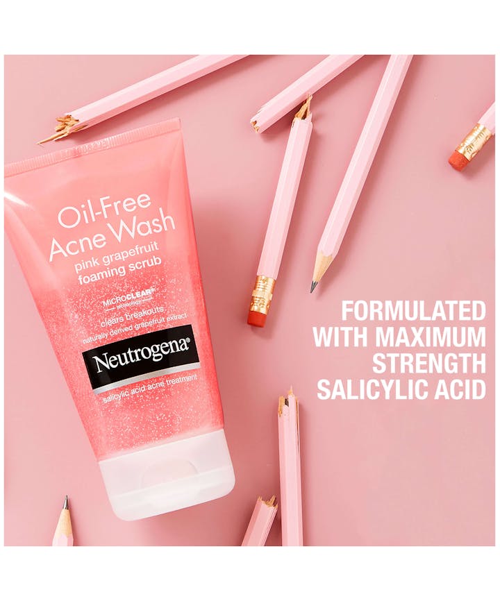 Oil-Free Acne Wash Pink Grapefruit Foaming Scrub 198 ML
