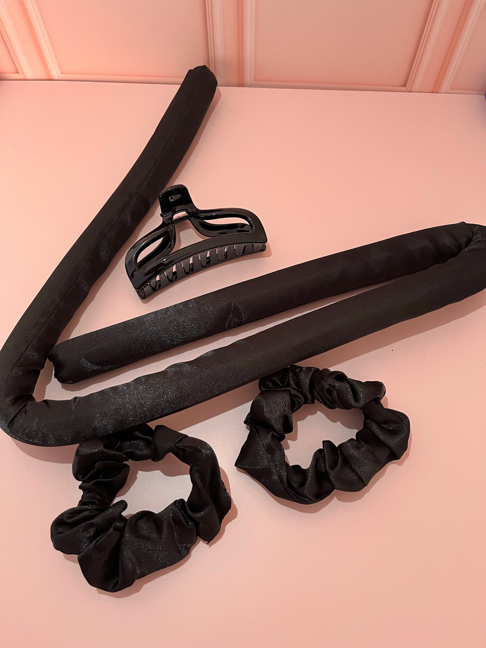 Satin Heatless curls set