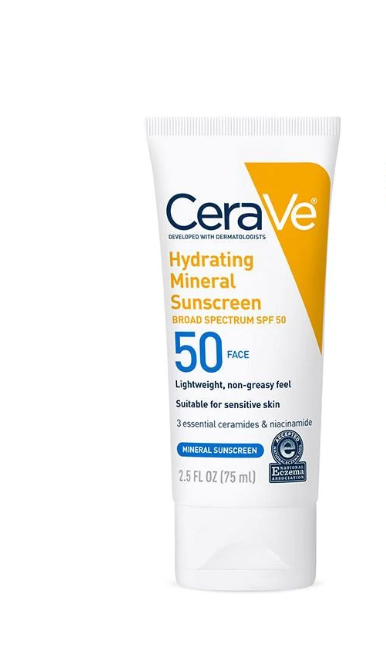 Hydrating Mineral Sunscreen SPF 50 Face Lotion 75ml