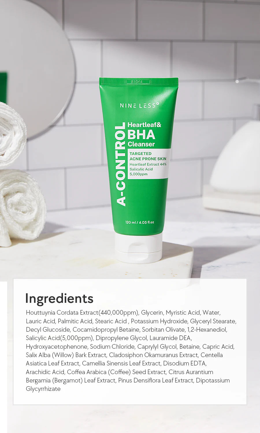 A-Control Heartleaf & BHA Cleanser